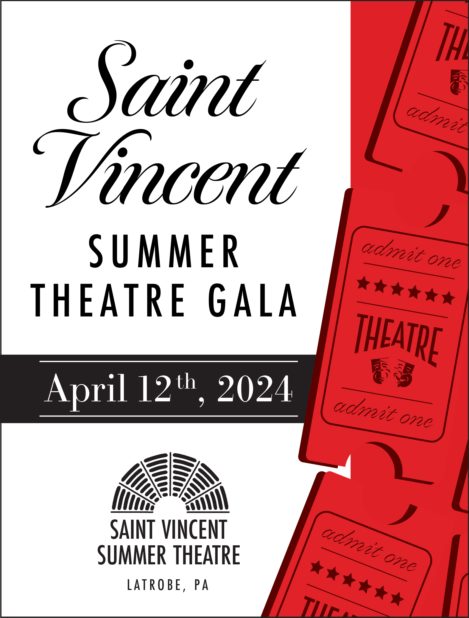 Saint Vincent Summer Theatre Gala flyer