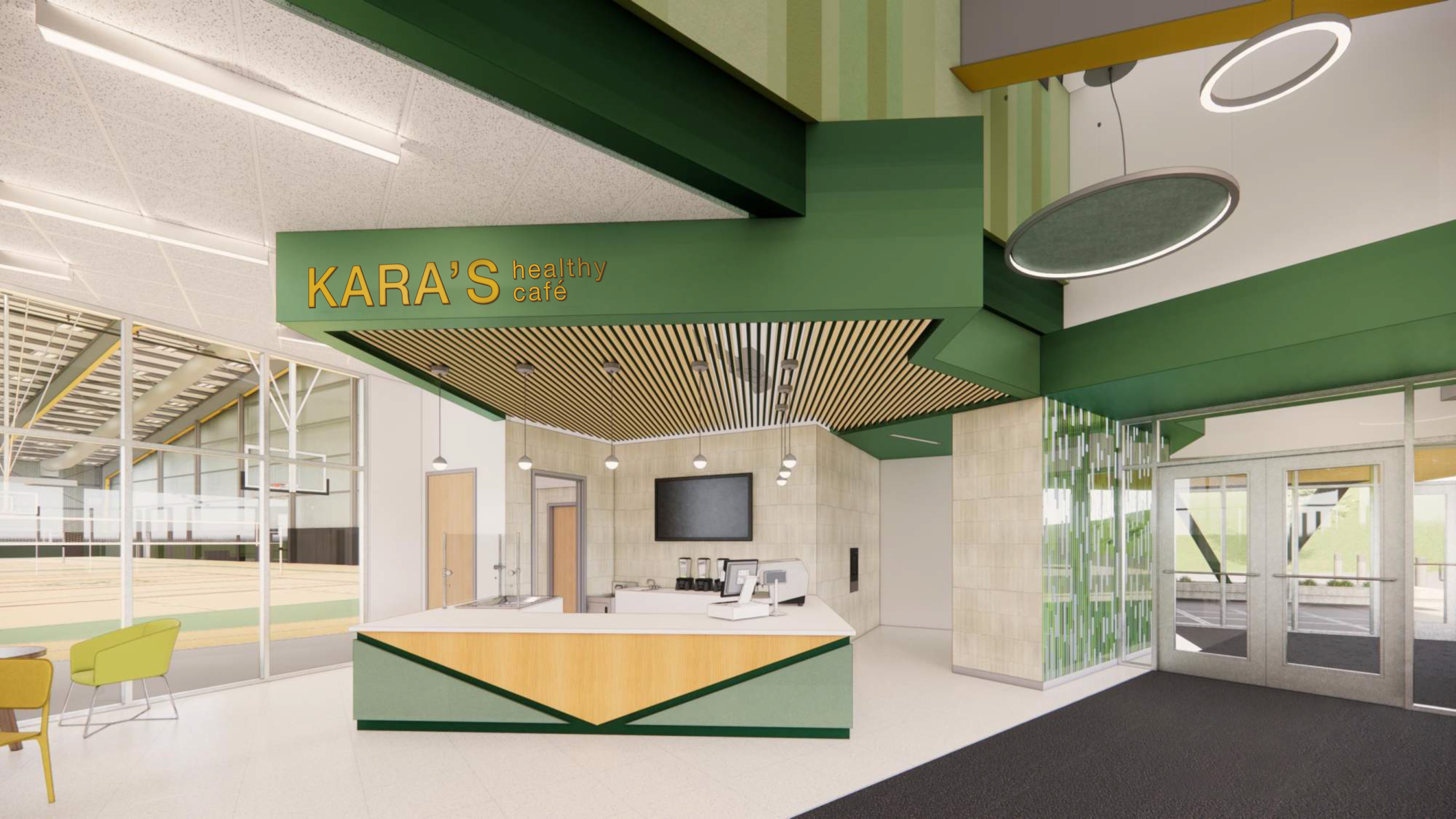 Dunlap rendering 3: Kara’s Healthy Café
