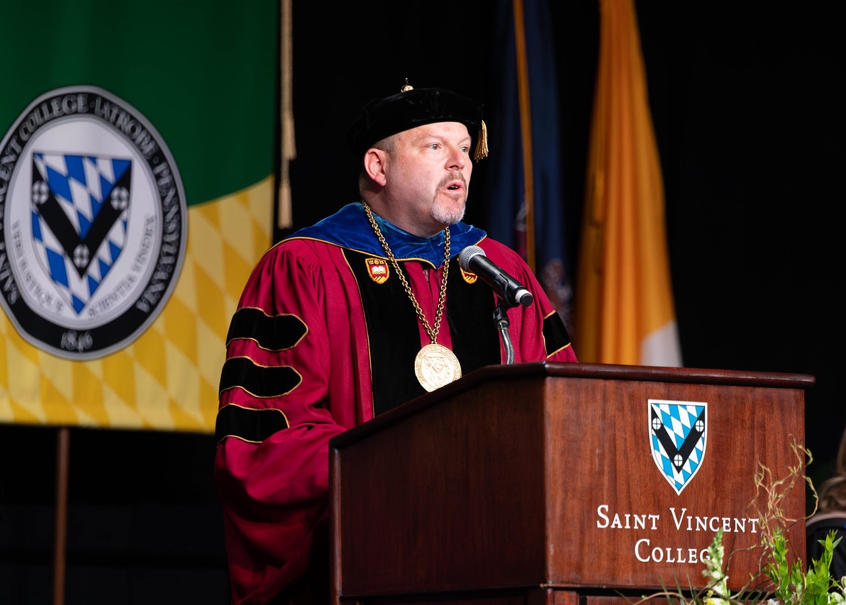 Fr. Paul Taylor speaks at SVC’s Spring 2024 Commencement