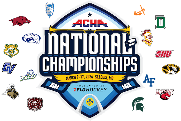 American Collegiate Hockey Association MD3 national tournament logo.