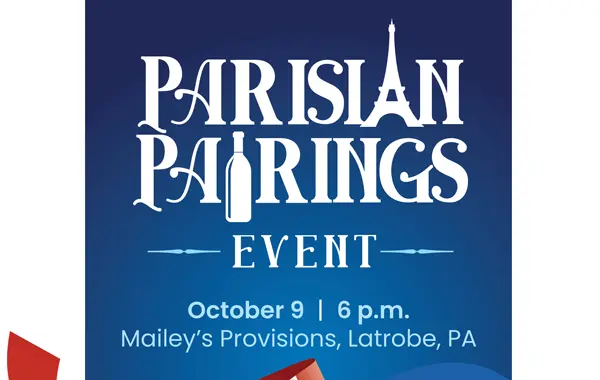 Parisian Pairings event flyer