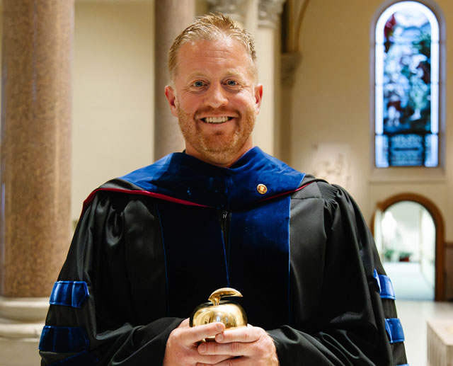 the Thoburn Excellence in Teaching Award during the annual Founders’ Day Honors Convocation