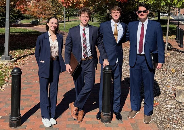 The Saint Vincent College Moot Court team