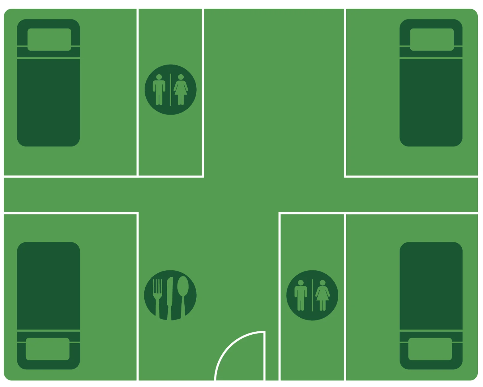 Rooney Hall apartment floorplan